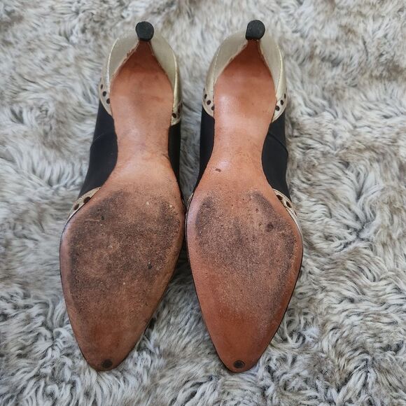 Joseph Larose 1960s Vintage Gold and Black Pump‎ Heels Size 7 - Picture 12 of 12
